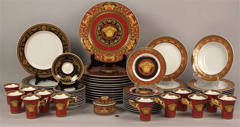 versace medusa head tableware|versace italian tableware label.